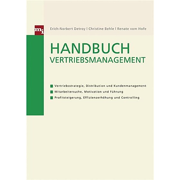 Handbuch Vertriebsmanagement / mi-Fachverlag bei Redline, Christine Behle, Erich-norbert Detroy, Renate Vom Hofe