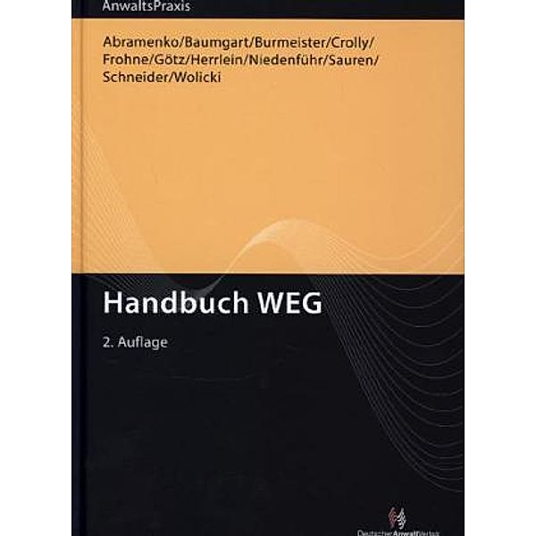 Handbuch WEG, Michael Baumgart, Thorsten Burmeister, Denis Crolly