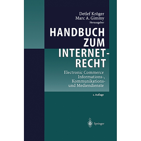 Handbuch zum Internetrecht, 2 Tle., Detlef Kröger, Marc A. Gimmy