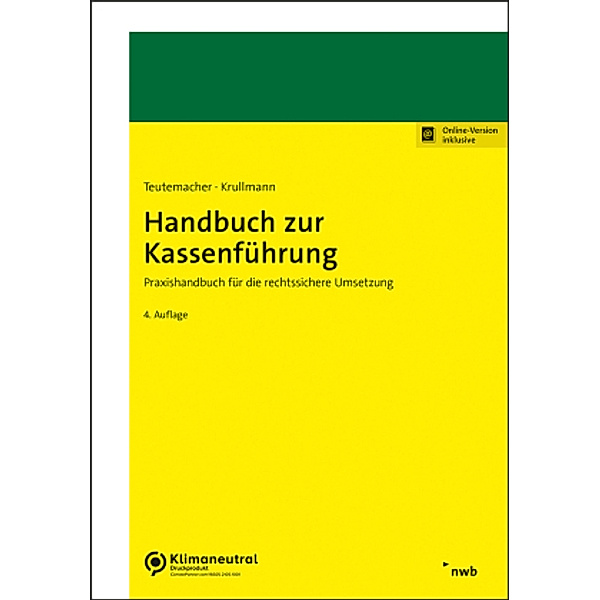 Handbuch zur Kassenführung, Tobias Teutemacher, Patrick Krullmann