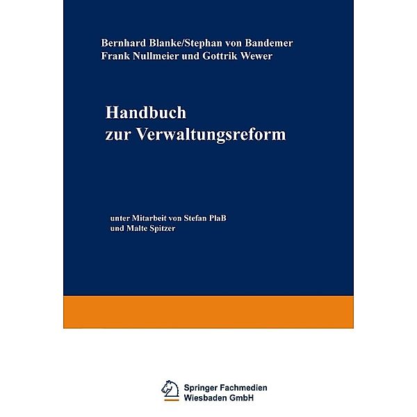 Handbuch zur Verwaltungsreform, Bernhard Blanke