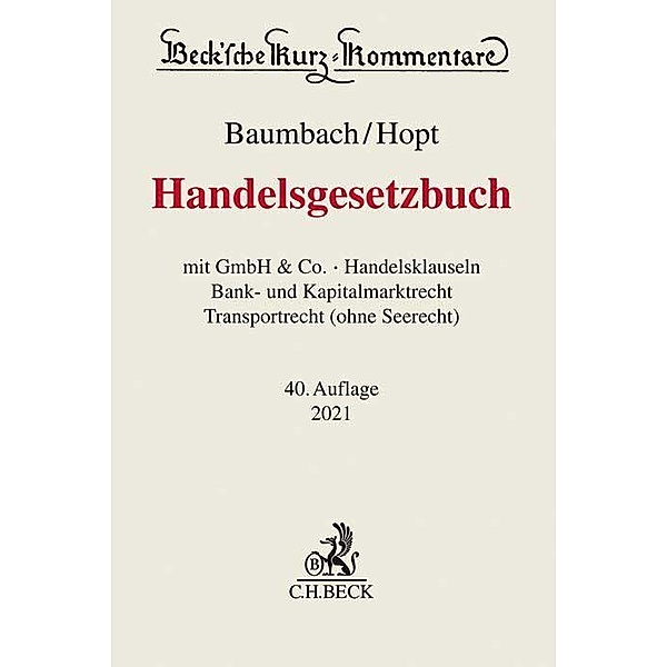 Handelsgesetzbuch, Klaus J. Hopt, Christoph Kumpan, Patrick C. Leyens