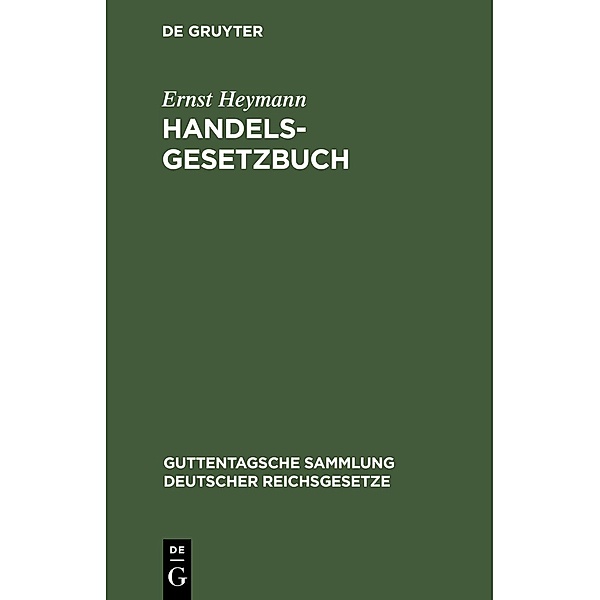 Handelsgesetzbuch, Ernst Heymann