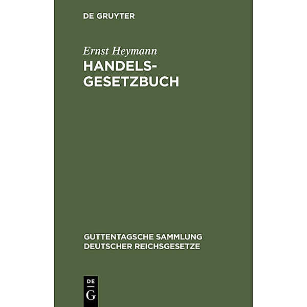 Handelsgesetzbuch, Ernst Heymann