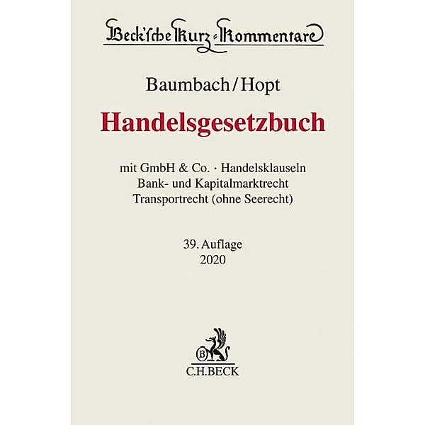 Handelsgesetzbuch, Kommentar, Adolf Baumbach, Klaus J. Hopt