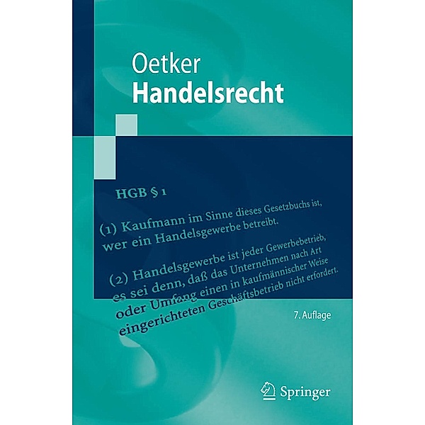 Handelsrecht / Springer, Hartmut Oetker