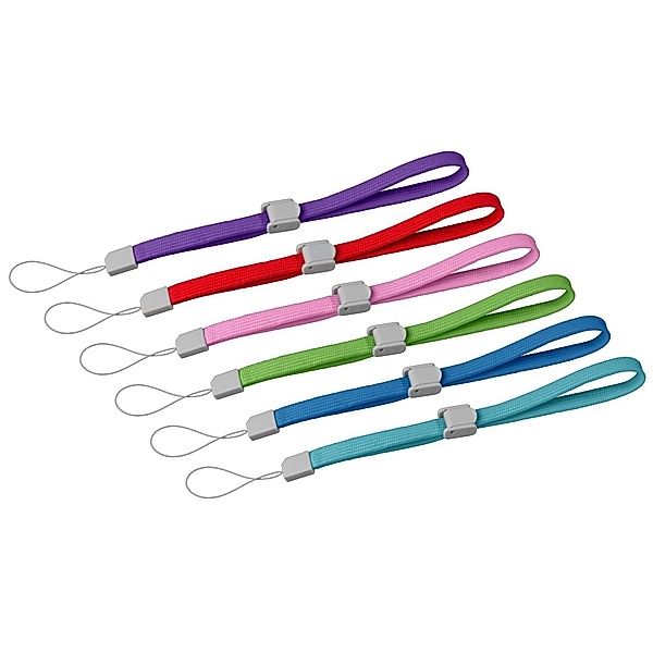 Handgelenkschlaufe für Wii Remote 6 Stück, verschiendene Farben