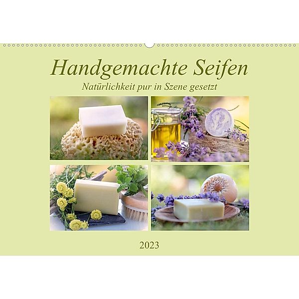 Handgemachte Seifen - Natürlichkeit in Szene gesetztAT-Version  (Wandkalender 2023 DIN A2 quer), Tanja Riedel