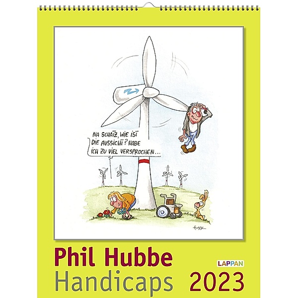 Handicaps 2023: Monatskalender für die Wand, Phil Hubbe