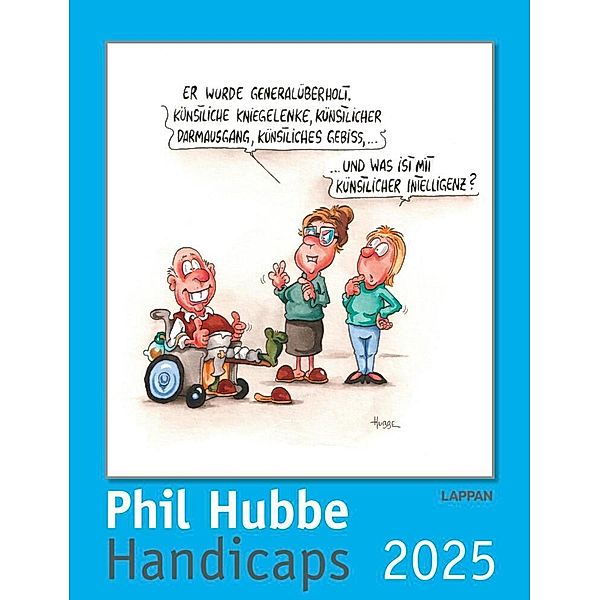 Handicaps 2025: Monatskalender für die Wand, Phil Hubbe