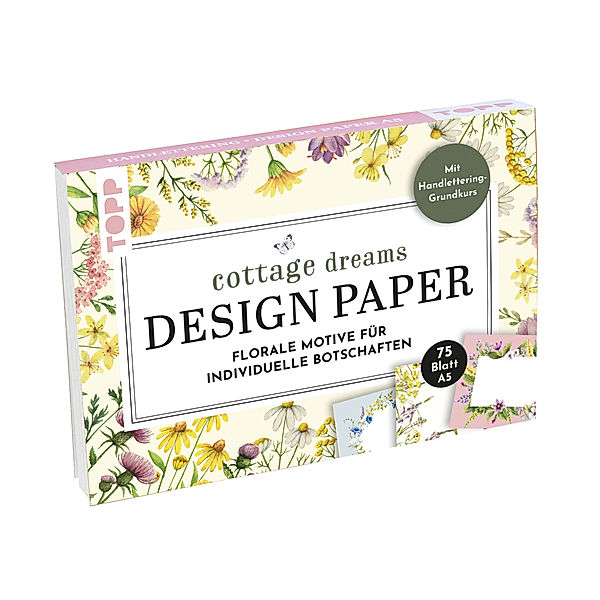 Handlettering Design Paper Block Cottage Dreams A5, Ludmila Blum