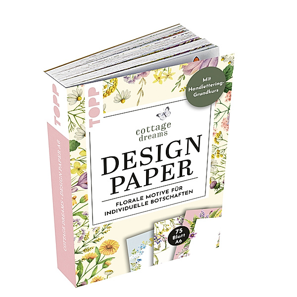 Handlettering Design Paper Block Cottage Dreams A6, Ludmila Blum
