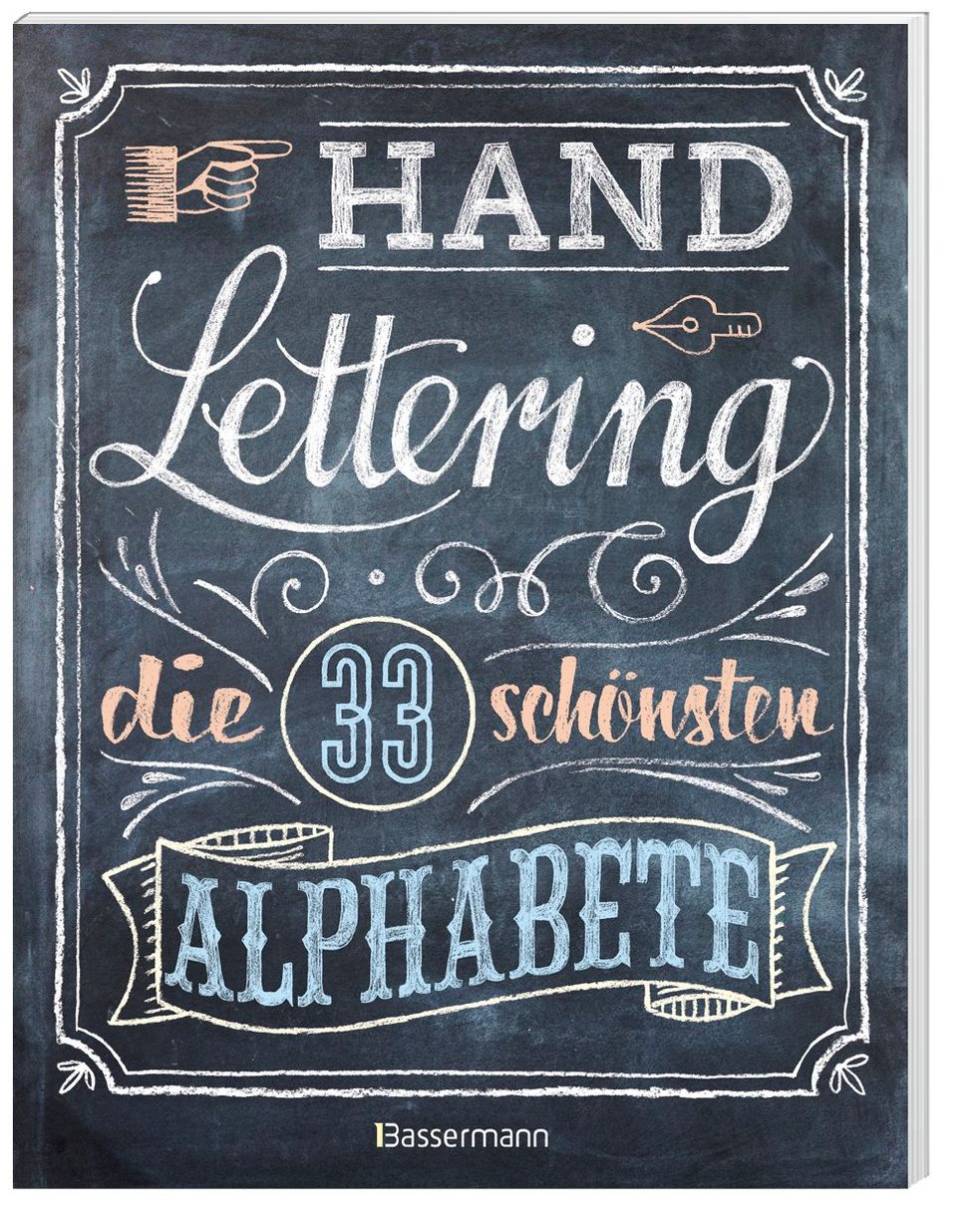 Handlettering Buchstaben und Alphabet