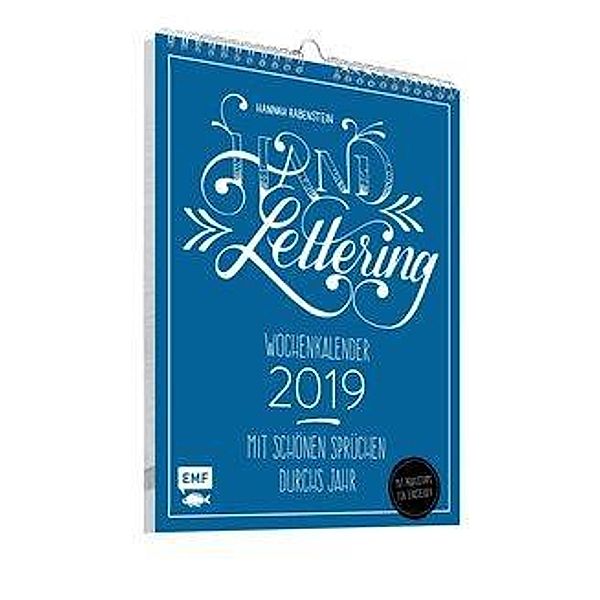 Handlettering Wochenkalender 2019 - Mit 24 schönen Sprüchen durchs Jahr, Hannah Rabenstein