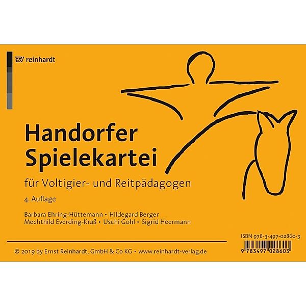 Handorfer Spielekartei für Voltigier- und Reitpädagogen, Barbara Ehring-Hüttemann, Hildegard Berger, Mechthild Everding-Krass, Uschi Gohl, Sigrid Heermann