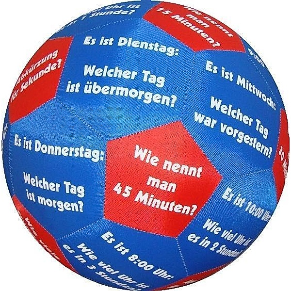 HANDS ON Lernspielball - Zeit und Uhrzeit, Prodesign Lernspiel GmbH
