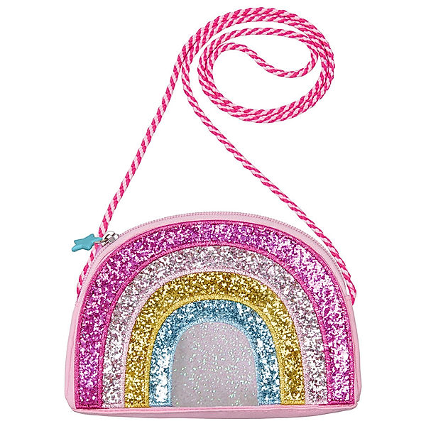 Die Spiegelburg Handtasche EINHORN-PARADIES – REGENBOGEN mit Glitzer in pink