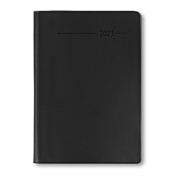 Handwerkerkalender A6 PVC schwarz - immerwährend, ALPHA EDITION