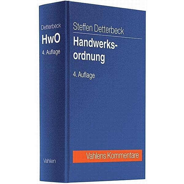 Handwerksordnung (HwO), Kommentar, Steffen Detterbeck