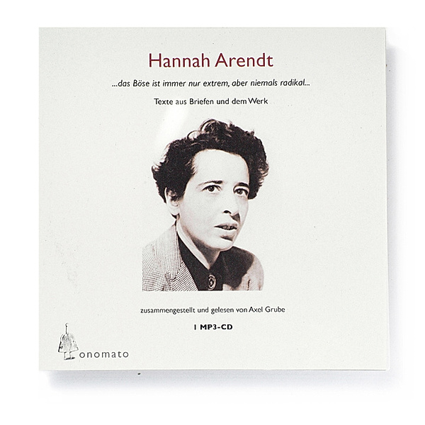 Hannah Arendt. Ein fragmentarisches Werkportrait,1 MP3-CD, Hannah Arendt