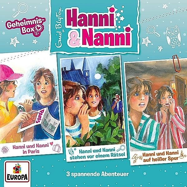 Hanni & Nanni - Die Geheimnisbox (Box 13, Folgen 43, 44, 45) (3 CDs), Enid Blyton