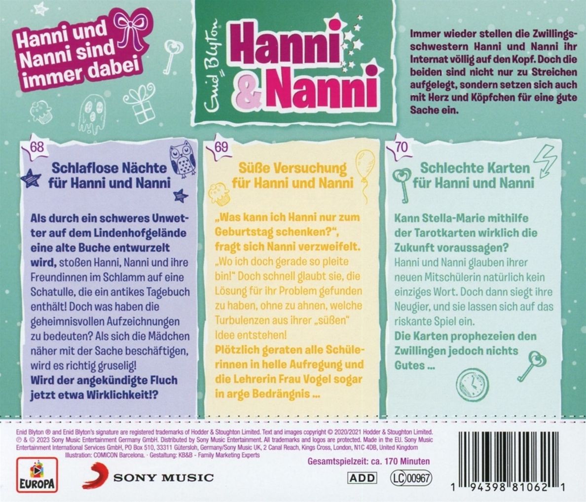 Hanni und Nanni - Schlechte Karten für Hanni und Nanni, 1 Audio-CD