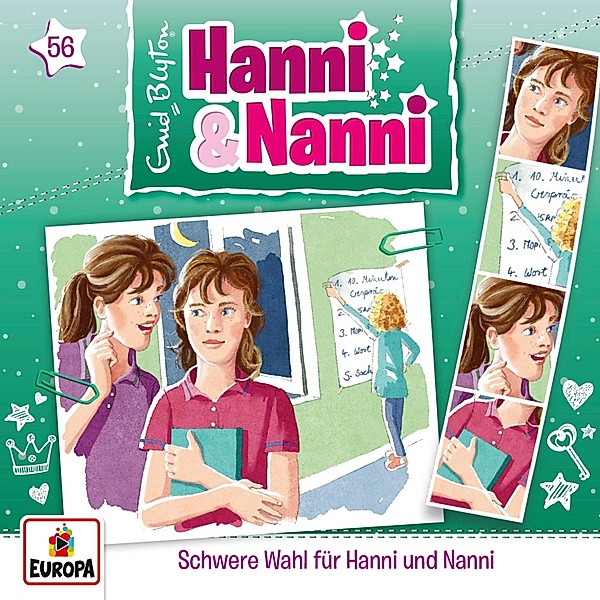 Hanni und Nanni - 56 - Folge 56: Schwere Wahl für Hanni und Nanni, André Minninger, Enid Blyton