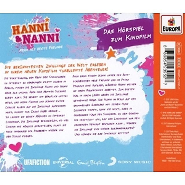 Hanni und Nanni - Mehr als beste Freunde, 1 Audio-CD Hörbuch jetzt bei  Weltbild.ch bestellen