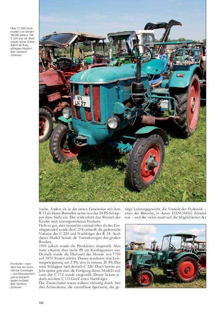 Hanomag Traktoren Buch von Gerhard Schreiner versandkostenfrei kaufen