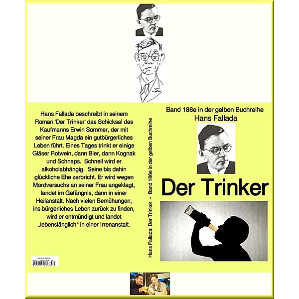 Hans Fallada: Der Trinker - Band 186e in der gelben Buchreihe - bei Jürgen Ruszkowski, Hans Fallada