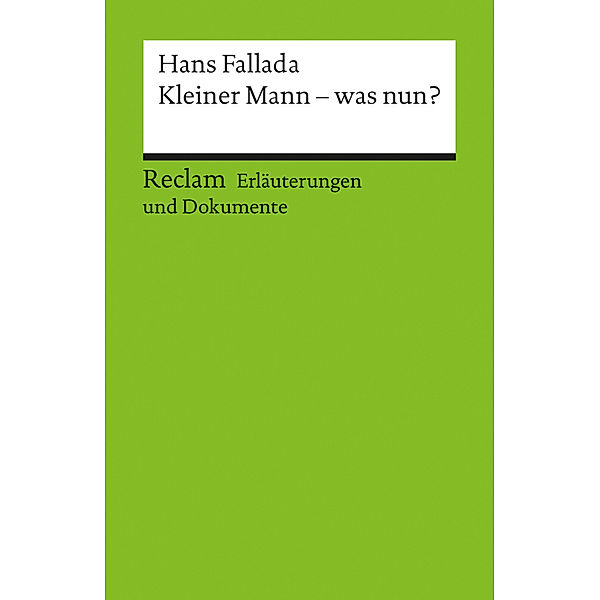 Hans Fallada 'Kleiner Mann - was nun', Hans Fallada