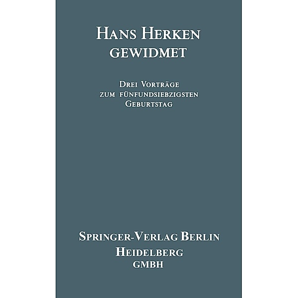Hans Herken Gewidmet, Helmut Coper, H. Kewitz, W. Kalow