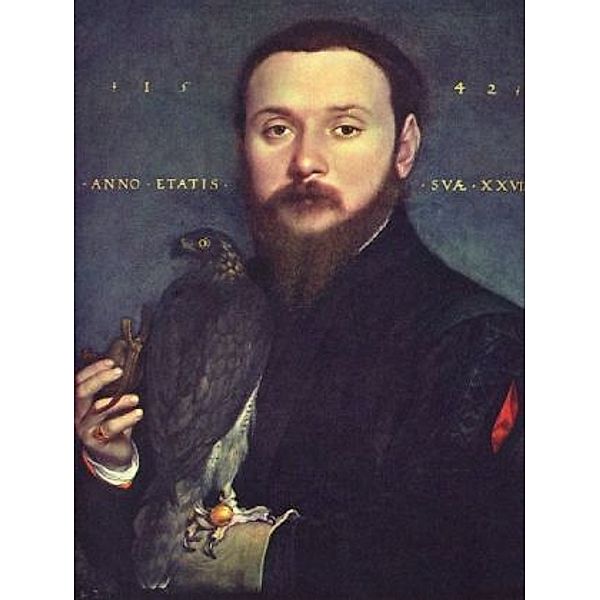 Hans Holbein d. J. - Porträt eines Edelmannes mit einem Falken - 200 Teile (Puzzle)