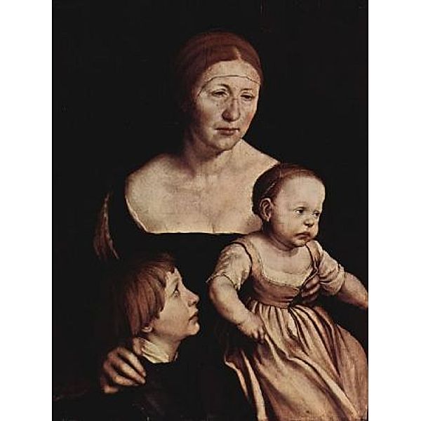 Hans Holbein d. J. - Porträt seiner Gattin Elsbeth Binsenstock mit den beiden älteren Kindern - 100 Teile (Puzzle)