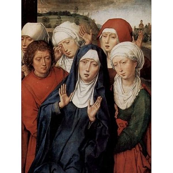 Hans Memling - Granada-Diptychon, rechter Flügel: Die heiligen Frauen und der Hl. Johannes - 1.000 Teile (Puzzle)