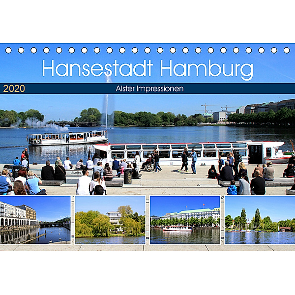 Hansestadt Hamburg - Alster Impressionen (Tischkalender 2020 DIN A5 quer), Arno Klatt