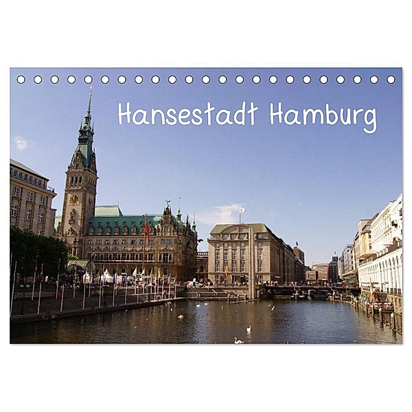 Hansestadt Hamburg (Tischkalender 2024 DIN A5 quer), CALVENDO Monatskalender, Kattobello