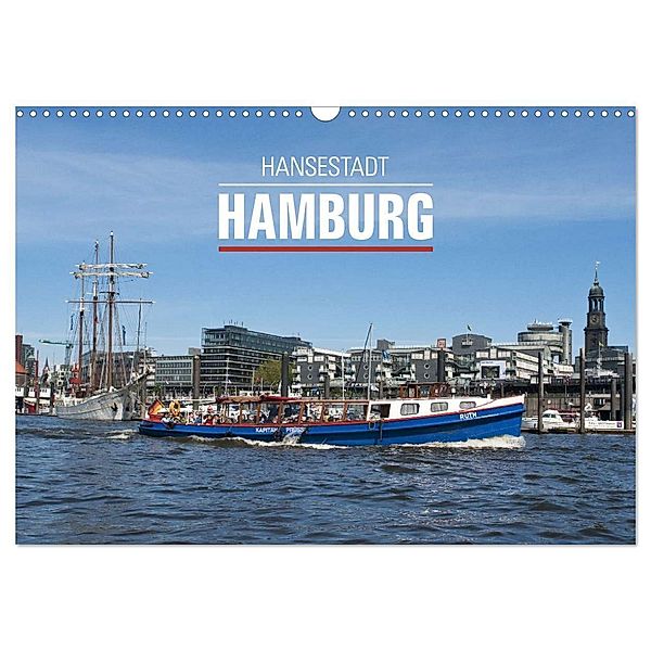 Hansestadt Hamburg (Wandkalender 2024 DIN A3 quer), CALVENDO Monatskalender, Ralph Kerpa