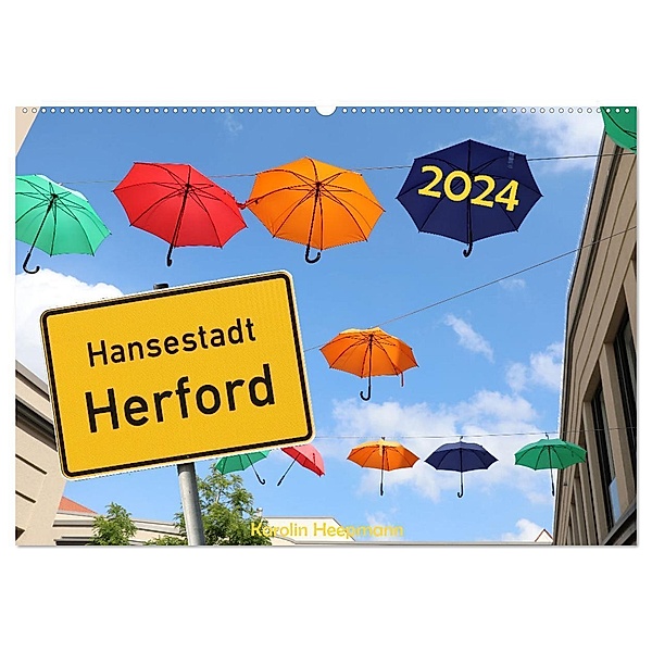 Hansestadt Herford (Wandkalender 2024 DIN A2 quer), CALVENDO Monatskalender, Calvendo, Karolin Heepmann