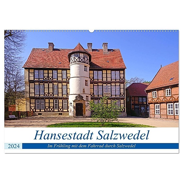 Hansestadt Salzwedel (Wandkalender 2024 DIN A2 quer), CALVENDO Monatskalender, Beate Bussenius