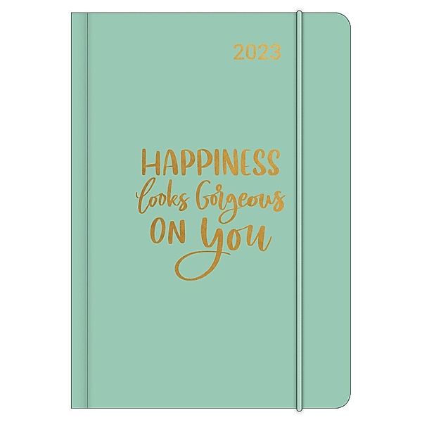 HAPPINESS 2023 - Diary - Buchkalender - Taschenkalender - 12x17