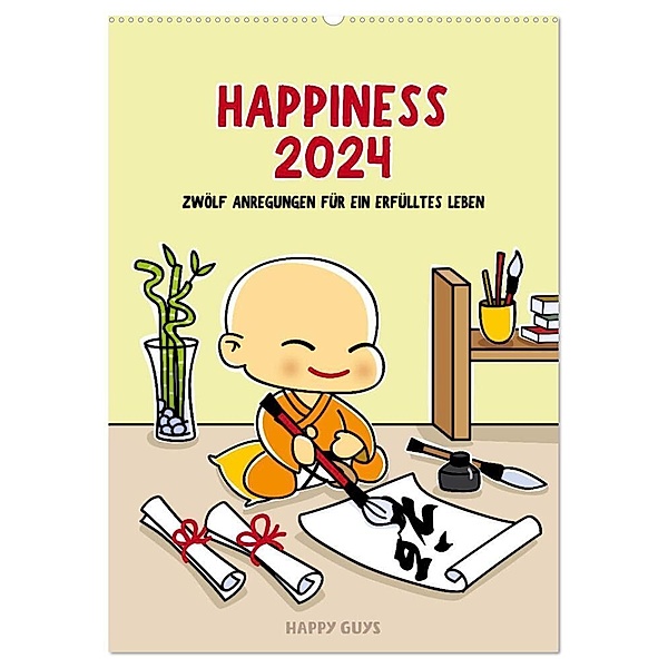 Happiness 2024 (Wandkalender 2024 DIN A2 hoch), CALVENDO Monatskalender, Bernhard Moestl, Irene Nemeth