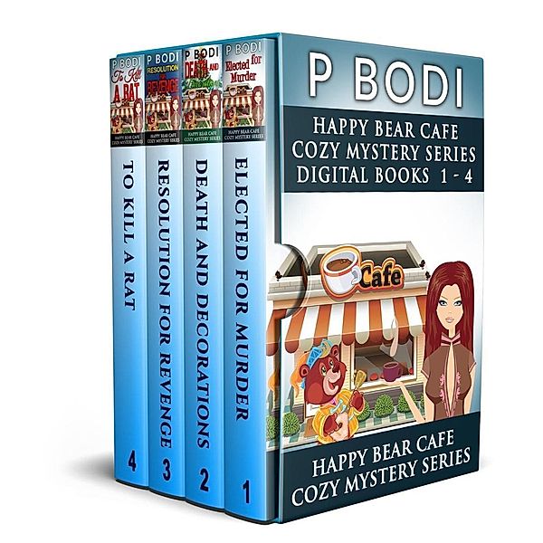 Happy Bear Cafe Series Books 1-4 (Happy Bear Cafe Cozy Mystery Series), PBodi