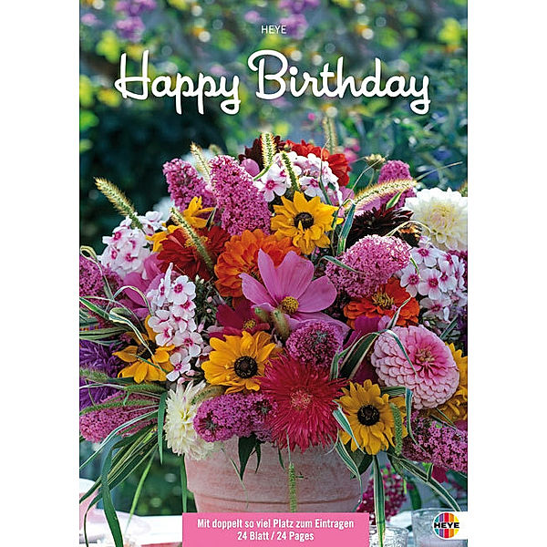 Happy Birthday, Motiv Blumen