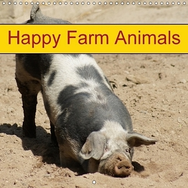 Happy Farm Animals (Wall Calendar 2017 300 × 300 mm Square), Kattobello