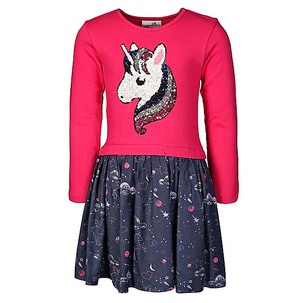 happy girls happy girls Kleid Fliegendes Einhorn mit Pailletten, pink (Größe: 122)