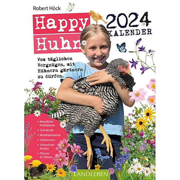 Happy Huhn Kalender 2024, Robert Höck