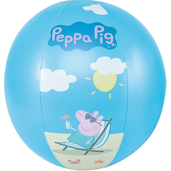 Happy People 16264 Peppa Pig Wasserball, aufgeblasen ca. 29 cm,