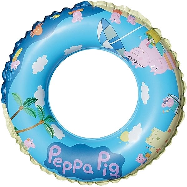 Happy People 16265 Peppa Pig Schwimmring, aufgeblasen ca. 45 cm,