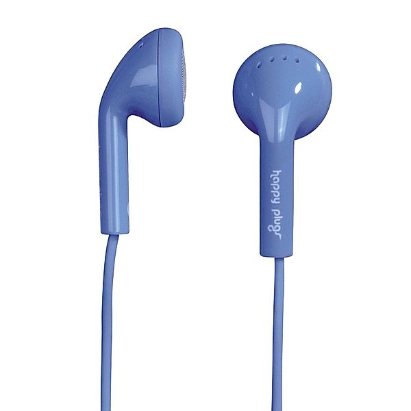 Happy Plugs Earbud-Headset, Blau